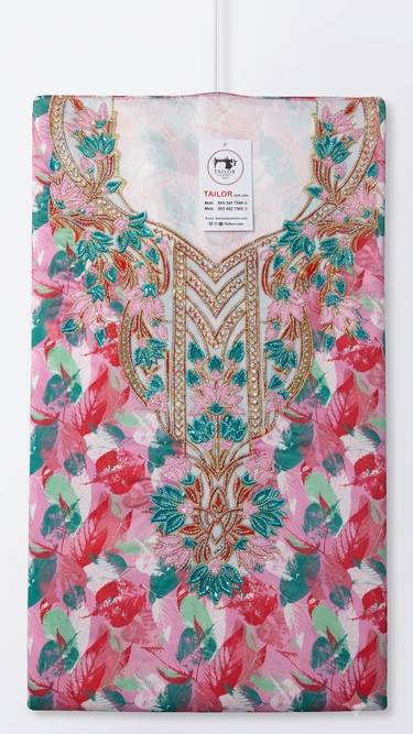 Mukawar fabric unsthing Italian silk
