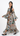 Long dress printed chiffon fabric