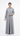 Gray color designer abaya