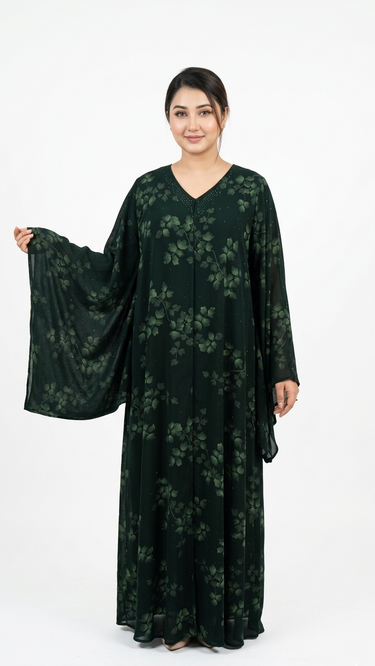 Shifon abaya double layer