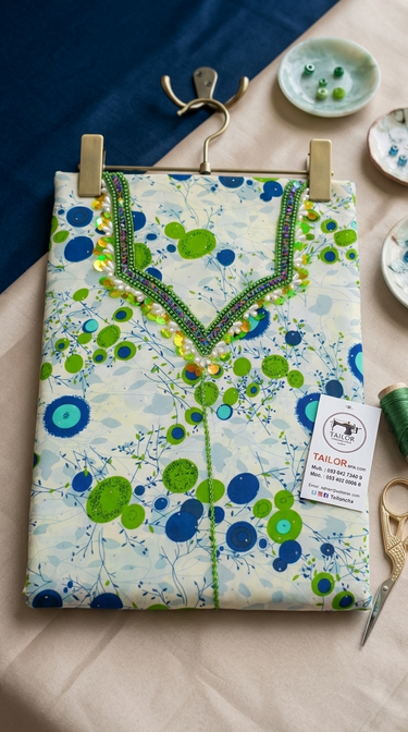 Signature Collection: Artisan Floral Mukhawar with Beadwork