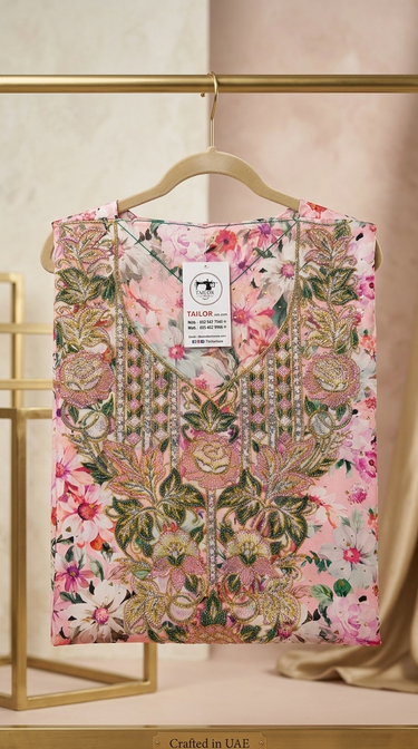 premium Mukhawar, showcasing a masterful blend of floral artistry and heavy, ornate embellishment.