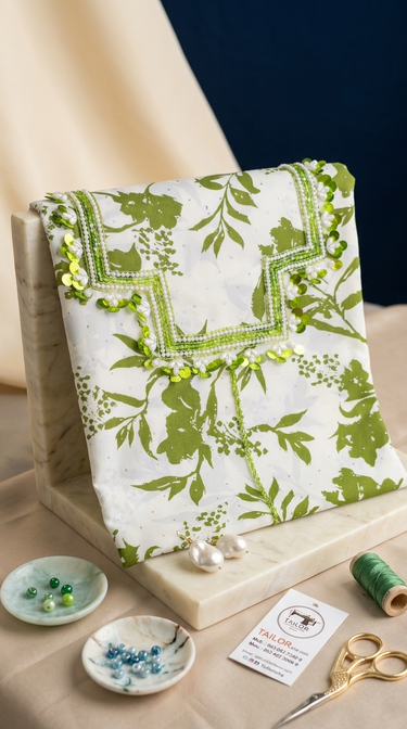 Verdant Botanical Beaded Mukhawar
